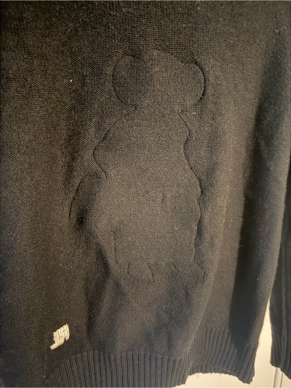 Ralph Lauren Black Teddy Bear Crewneck Sweater - Picture 5 of 5